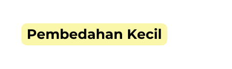 Pembedahan Kecil